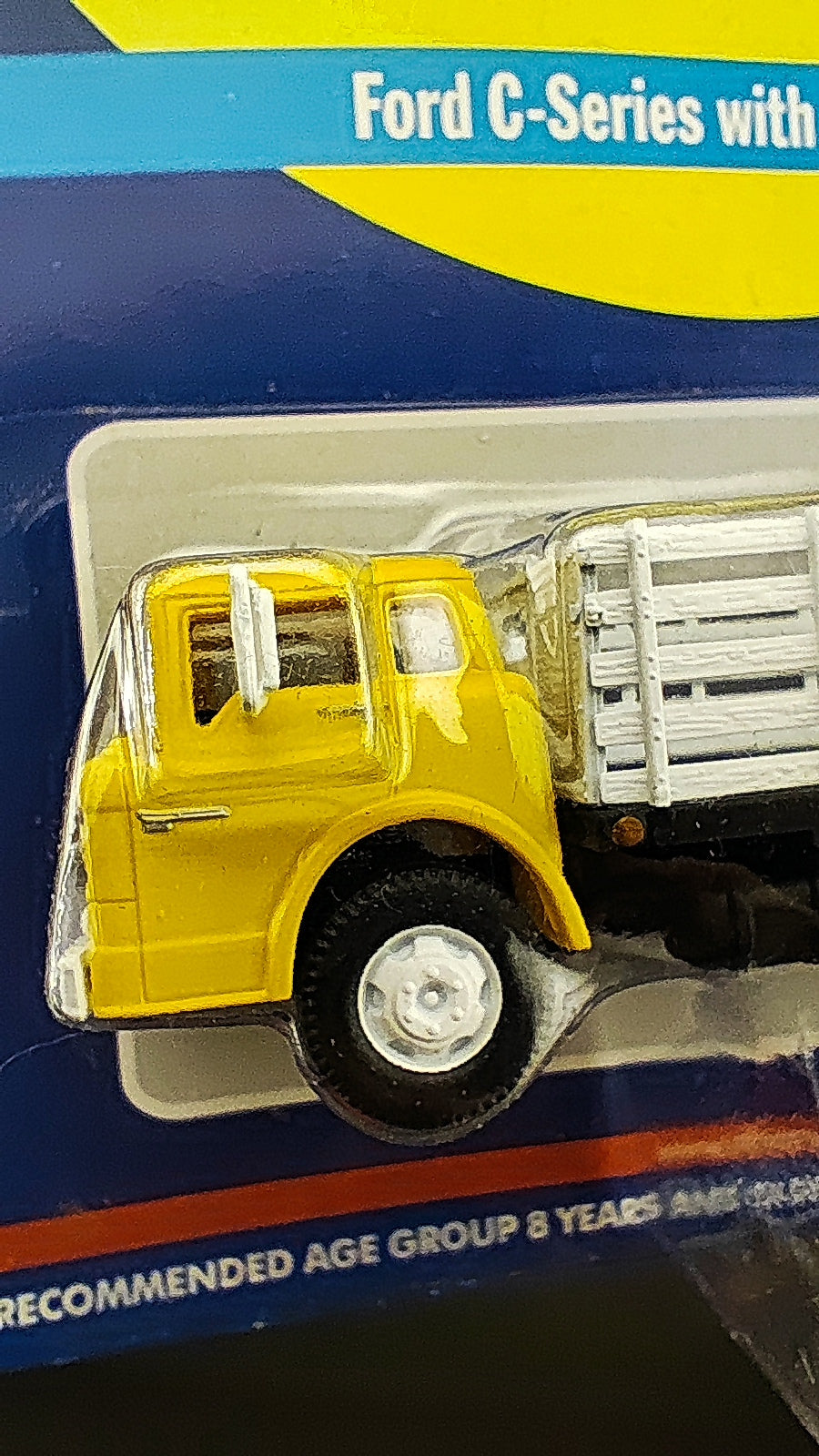 ATH 2727 HO Yellow Ford C Series With Stake Body