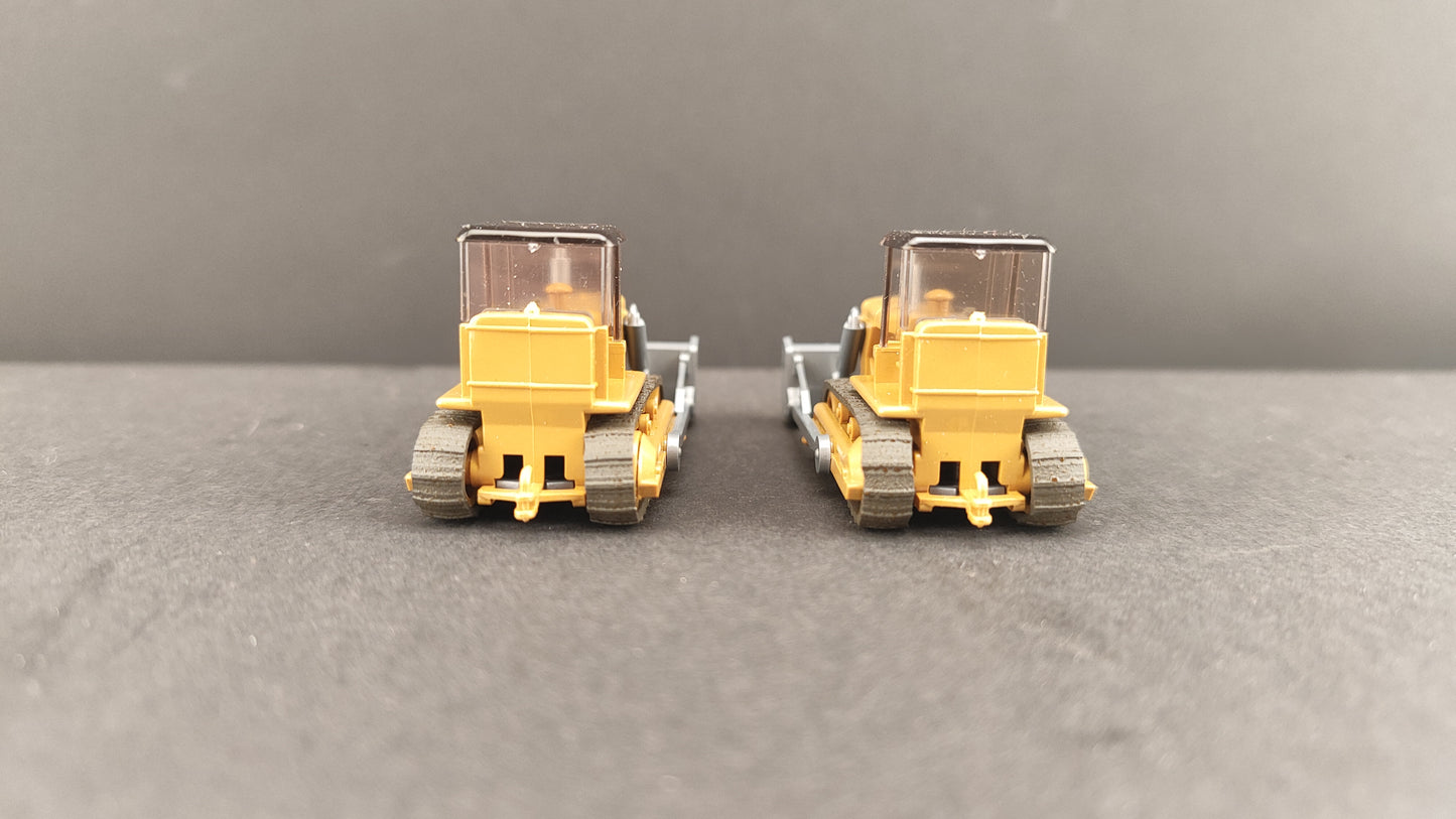 Wiking Bull Dozer Planierraupe Yellow 2 pack