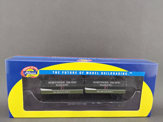 ATH 96367 Northern Pacific 50' Flat with two 25' Trailers 65015