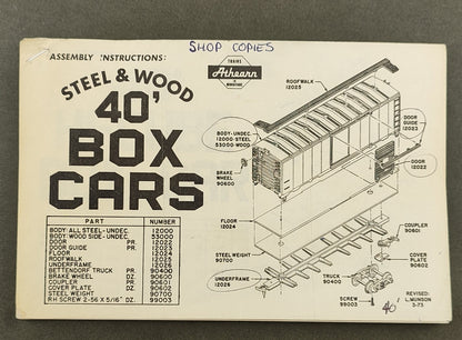 ATH 12025 40' Box Car Roofwalk Steel & Wood (1 per pack)