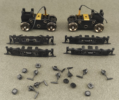 ATH 40019 40010 RS3 Power Trucks Front and Rear with sideframes