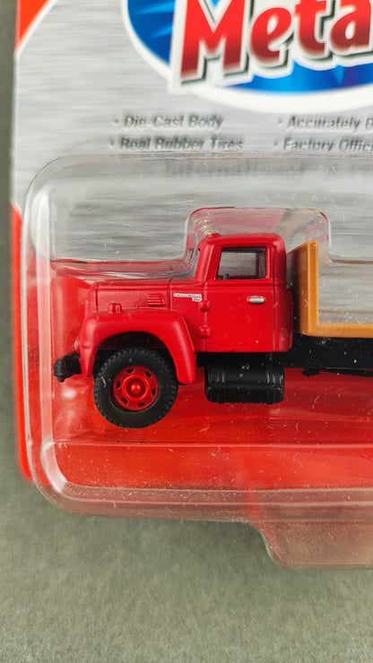 MM 30157 HO Mini Metals Red 1950s Intl R 190 Flat Bed Truck