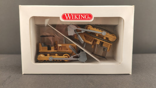 Wiking Bull Dozer Planierraupe Yellow 2 pack