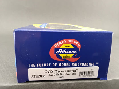 ATH 89135  GATX "Service Driven" NACC 8k Beer Can Tank 14033