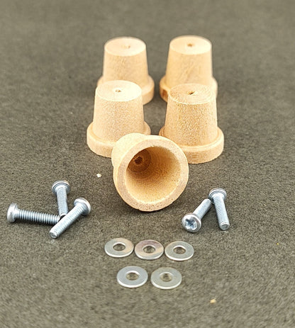 PPW 40053 Wood Knobs  and Fasteners (5 Per Pack)