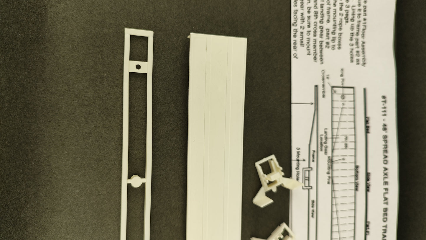 TS 111 		48' Spread Axle Flat bed trailer