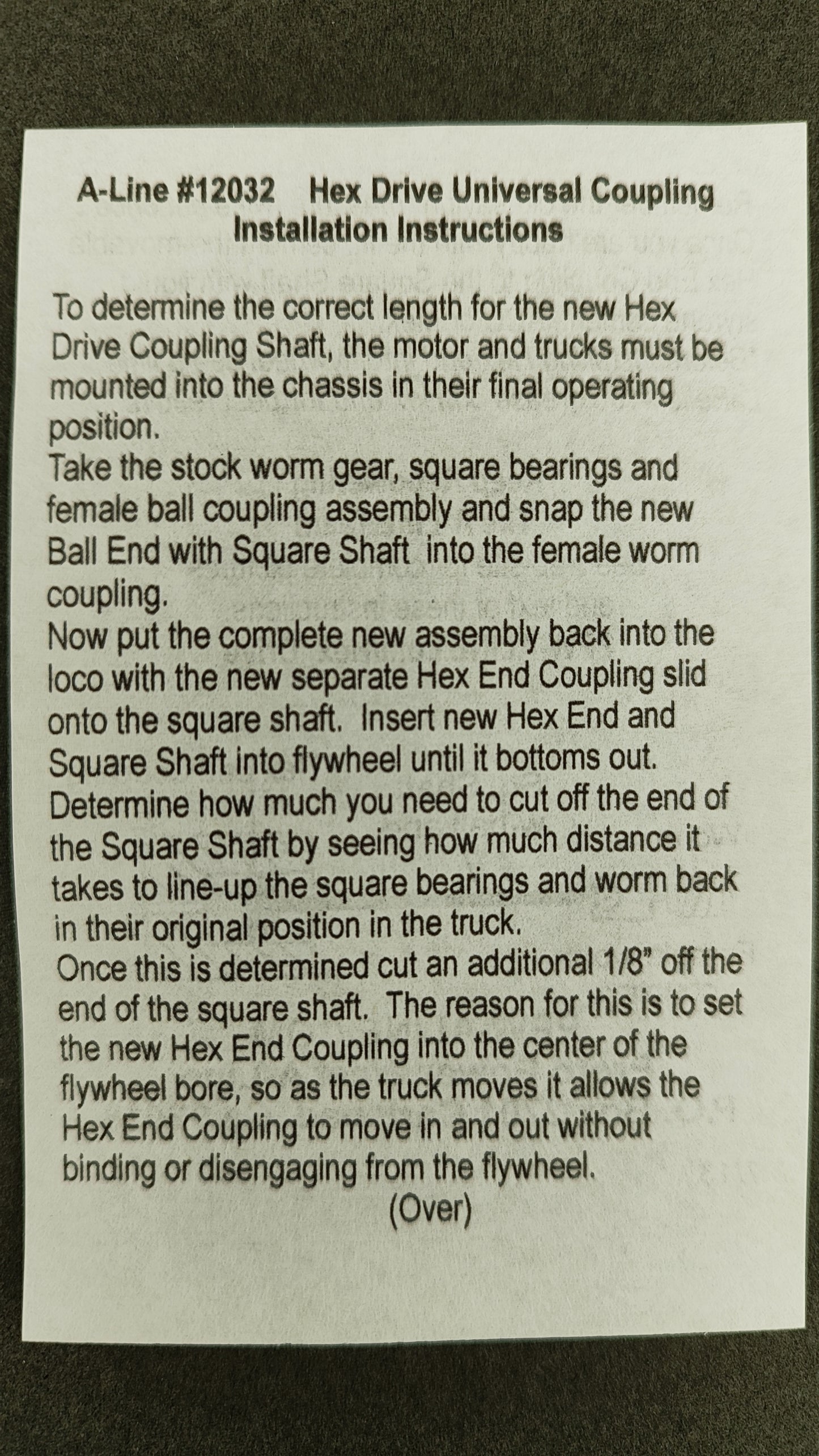 PPW 12032 Coupling Kit Universal Hex Drive