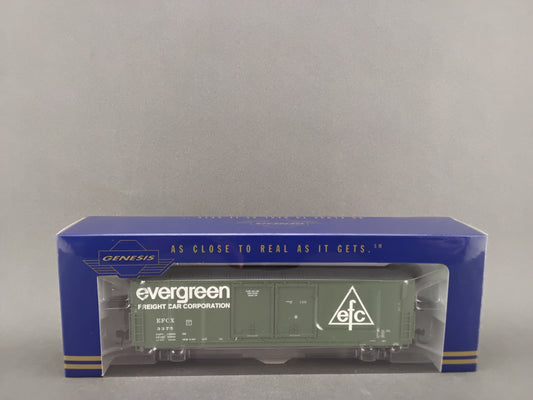 G69053 Evergreen Freight Car Corp.  50' PC&F Box Car 8'+6' Landis Double Plug Doors