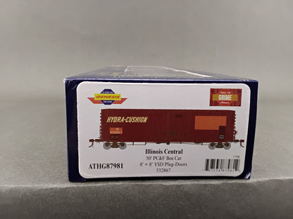 ATHG 87981 Illinois Central 50' PC&F Box Car 8'+8' YSD Plug-Doors 532867