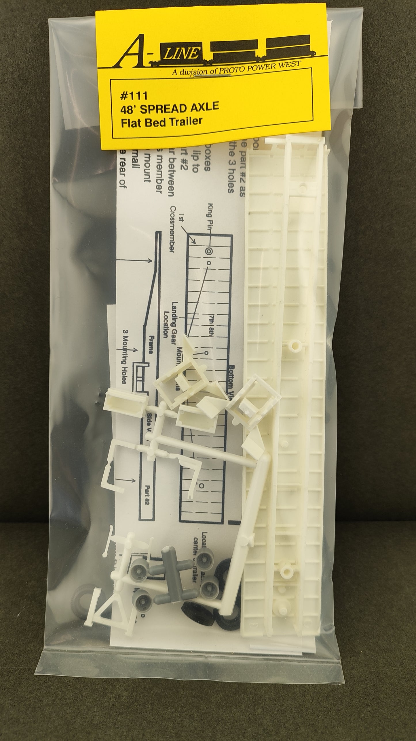 TS 111 		48' Spread Axle Flat bed trailer