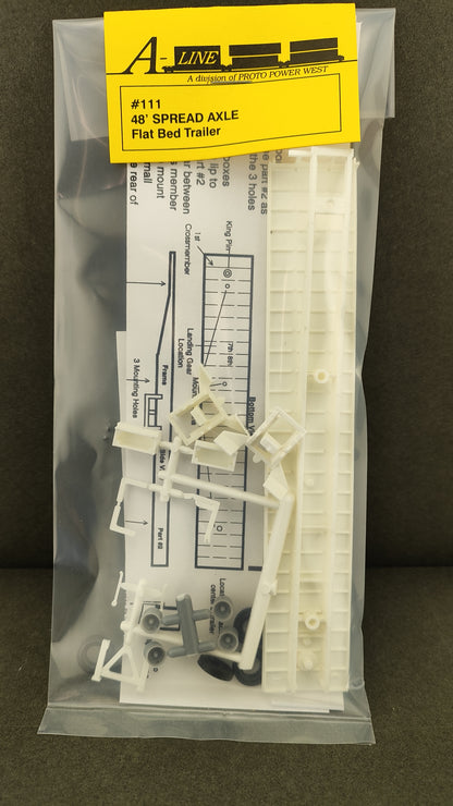 TS 111 		48' Spread Axle Flat bed trailer
