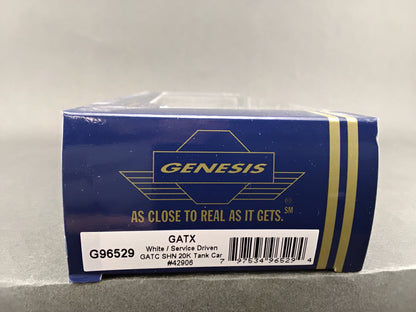 ATH 96529 GATX White Service Driven GATC SHN 20k tank Car 42906