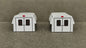RPS 537 - 5251 . 59  Utility Caps Utility Pickup Box Cap, Non-operating side-opening doors on rear. 2-pieces per package, painted white with black trim and shaded windows. Includes (4) low-rise ladder racks