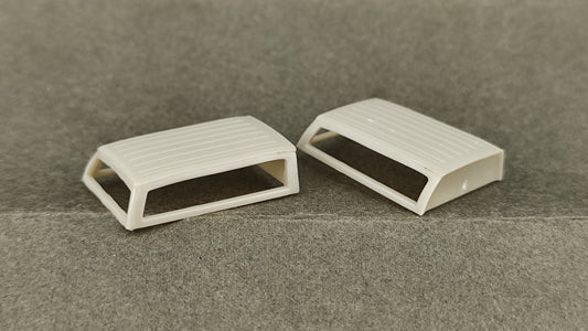 RPS 537 - 5251 . 65  Contoured Caps Contoured Pickup Box Cap Non operating lift gate opening complete with separate tinted windows (2 pieces per package) unpainted