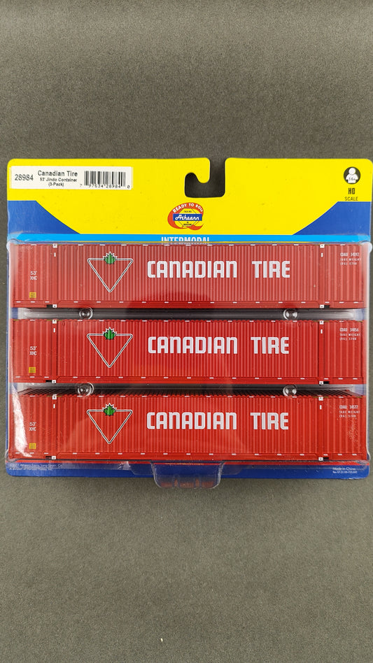 ATH 28984 Canadian Tire 53' Jindo Container (3-pack)