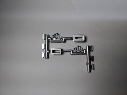 ATH  36588  S AMD 103 ( P42 ) exhaust/horn/antenas (pkg 2 pair) SILVER