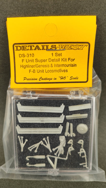 DW DS 310 Super Detail Kit for EMD F Unit Diesels  B Unit Locos HO Scale