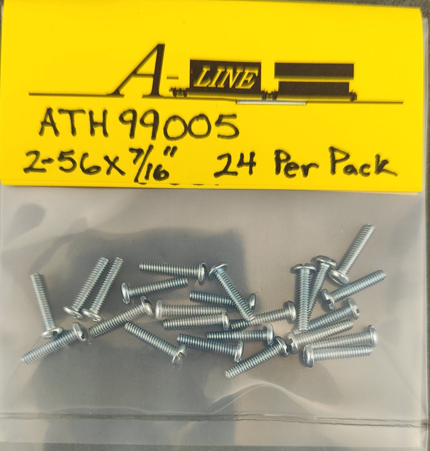 ATH 99005 Round Head Screw 2-56 x 7/16" includes 24 screws