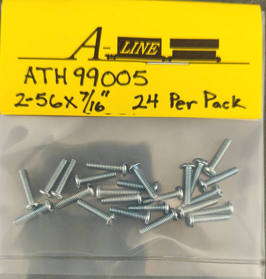 ATH 99005 Round Head Screw 2-56 x 7/16" includes 24 screws