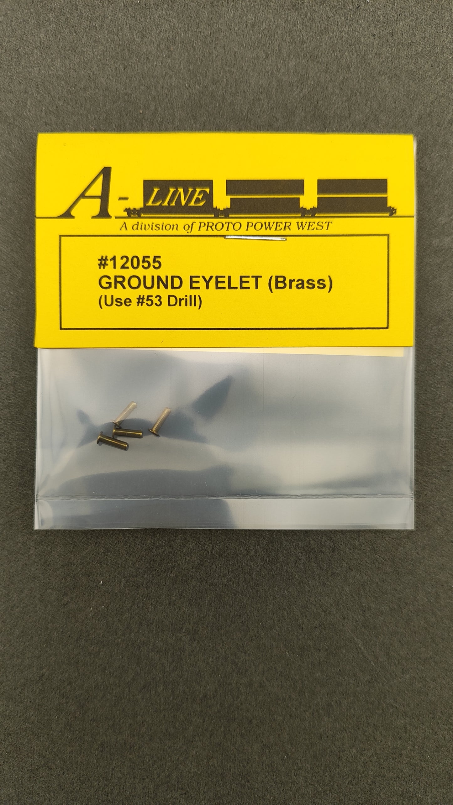 PPW 12055 Ground Eyelets (brass) size .058 OD X 3/16" long