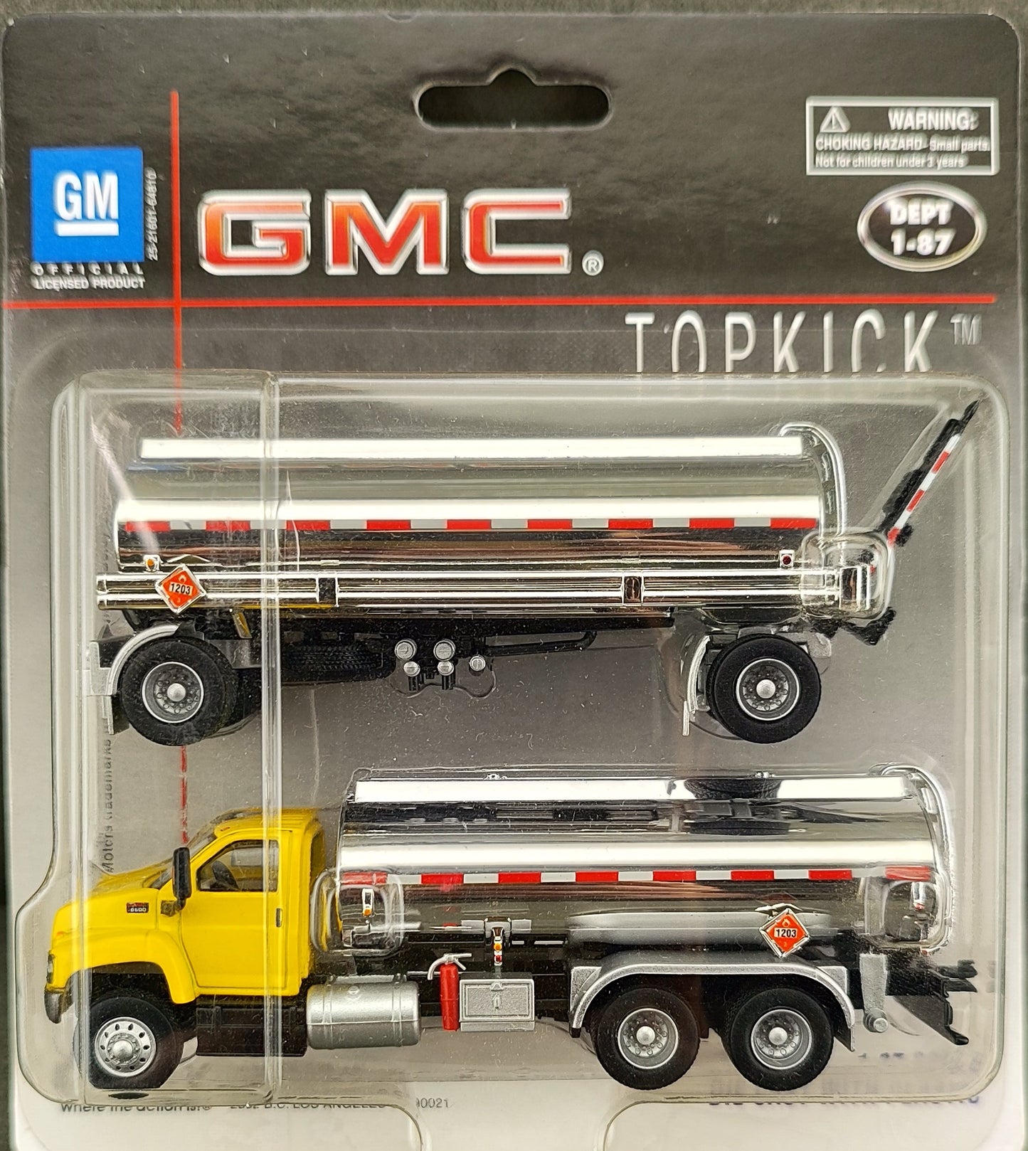 Bol 3018 86 GMC cab Yellow Boley Depart 1 87 vehicles double tanker