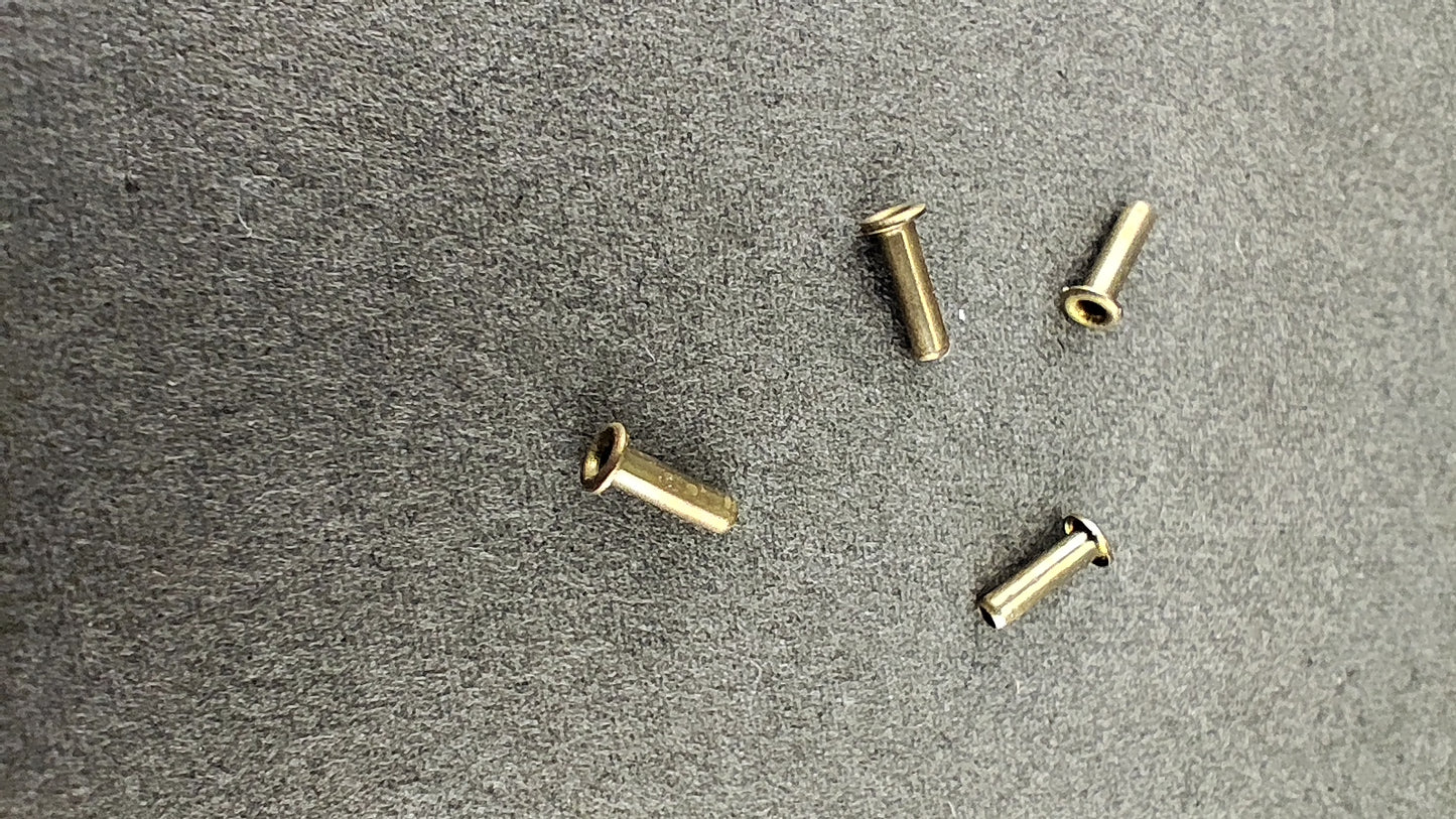 PPW 12055 Ground Eyelets (brass) size .058 OD X 3/16" long