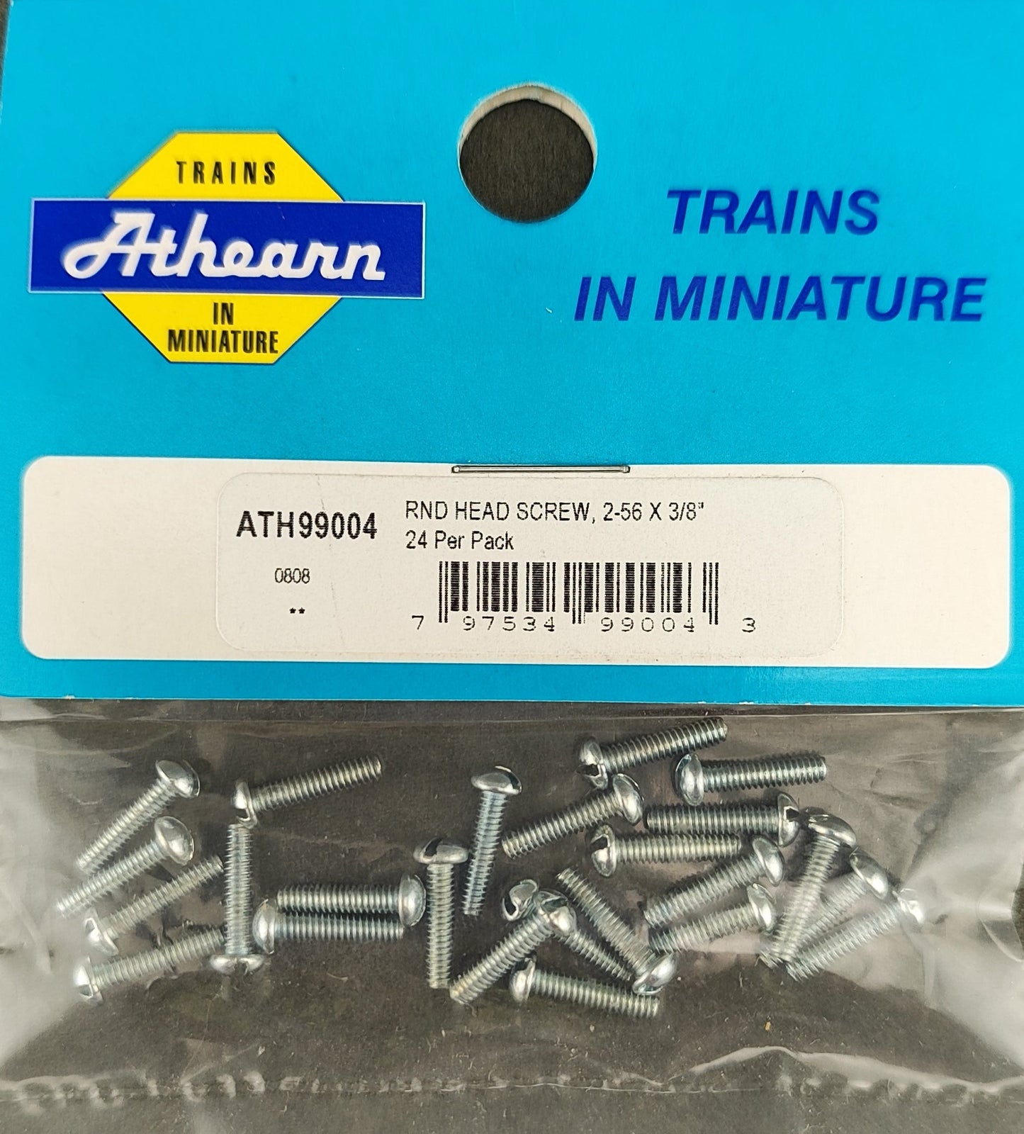 ATH 99004 Round Head Screw 2-56 x 3/8" includes 24 screws