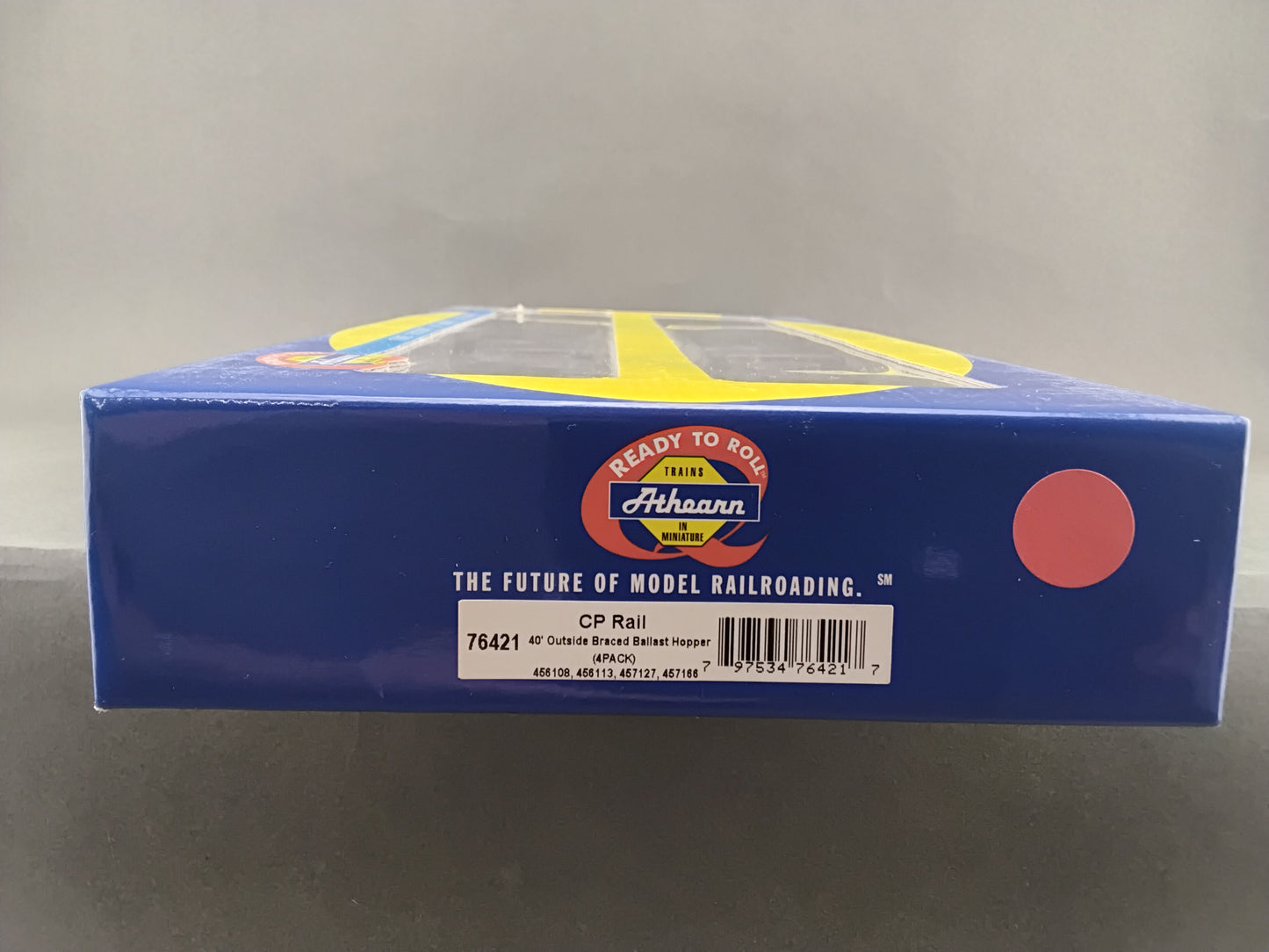 ATH  76421 CP Rail 40' Outside Braced Ballast Hopper (4 pack) 456108, 456113, 457127, 457166