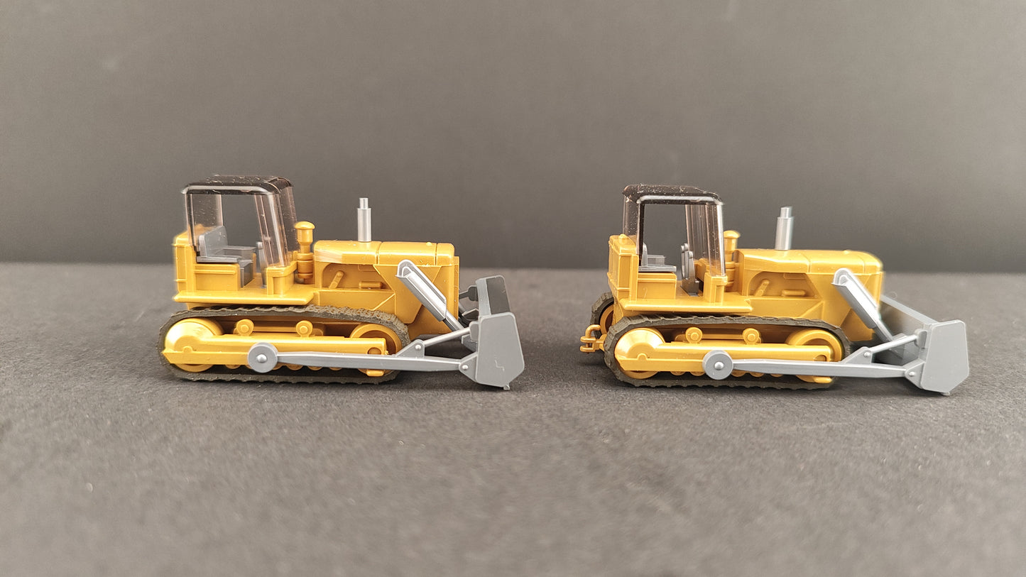 Wiking Bull Dozer Planierraupe Yellow 2 pack