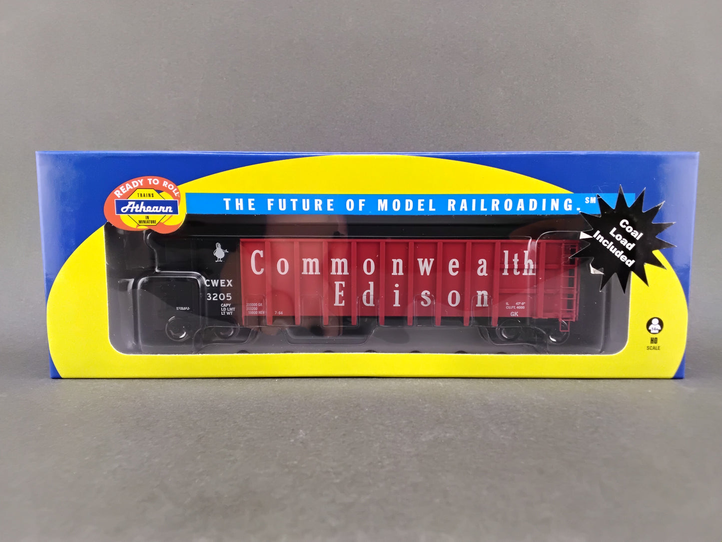 ATH 95778 Commonwealth Edison 50' Thrall High Side Coal Gondola CWEX 3205