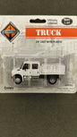Bol 4174 77 International 2 Axle Crew Cab Stake Truck White Boley Depart 1 87 HO Scale