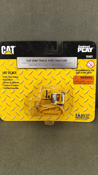 Norscot 55401 Cat D5M Die Cast Track Type Tractor Equipped Play 1:87 Model
