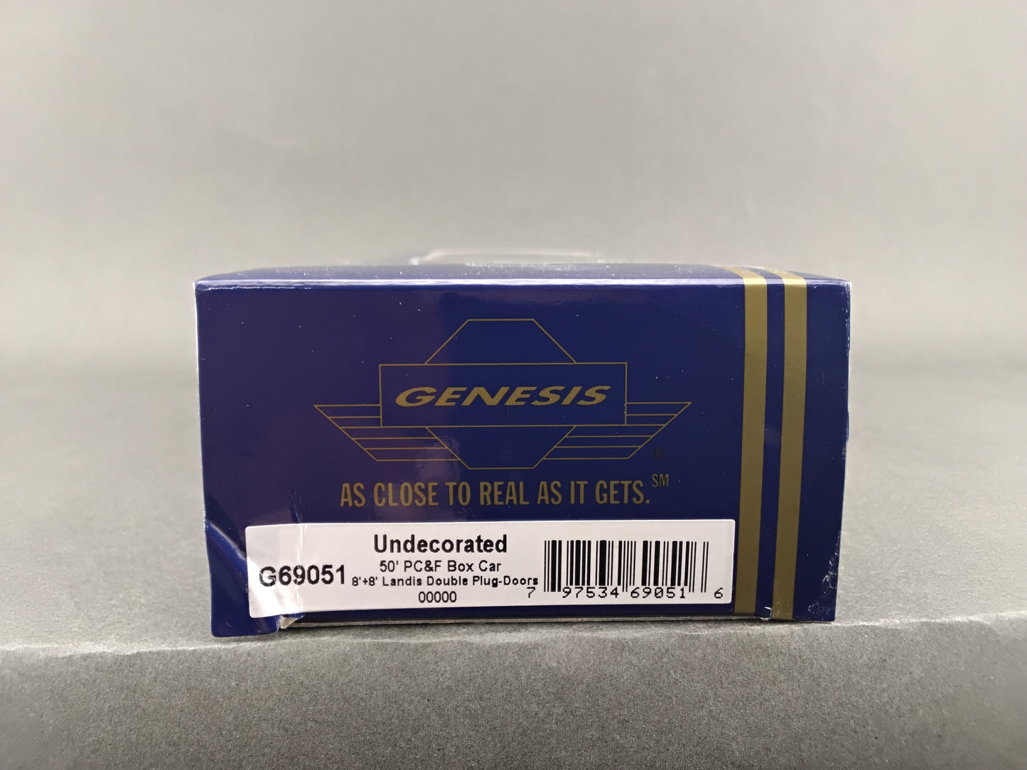 G69051 Undecorated  50' PC&F Box Car 8'+6' Landis Double Plug-Doors
