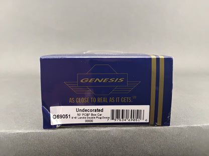 G69051 Undecorated  50' PC&F Box Car 8'+6' Landis Double Plug-Doors