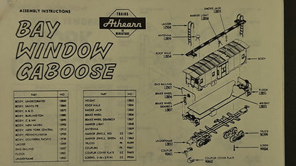 ATH 12852 Bay Window Caboose Underframe