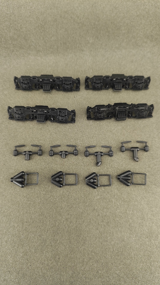 ATH 42009 Blomberg B Sideframe Set plastic Fits Athearn Trucks