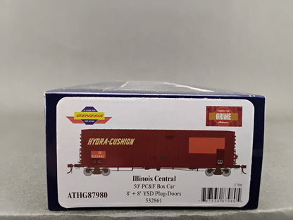 ATHG 87980 Illinois Central 50' PC&F Box Car 8'+8' YSD Plug-Doors 532861