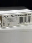 47606 Chevrolet Caprice Yellow Taxi HO 1/87 NIB