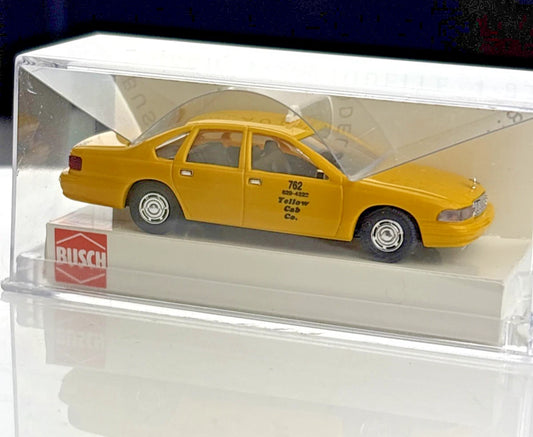 Busch 47606 Chevrolet Caprice Yellow Taxi HO 1/87 NIB