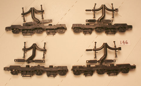 #R146   EMD HTCR II Radial Sideframes SD70,SD75,SD80,SD90 & others  Fits Athearn 3 axle GENESIS trucks