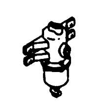 DW AF-154 AIR FILTER: 1ST. & EARLY 2ND. GEN. HOOD UNITS  EA.