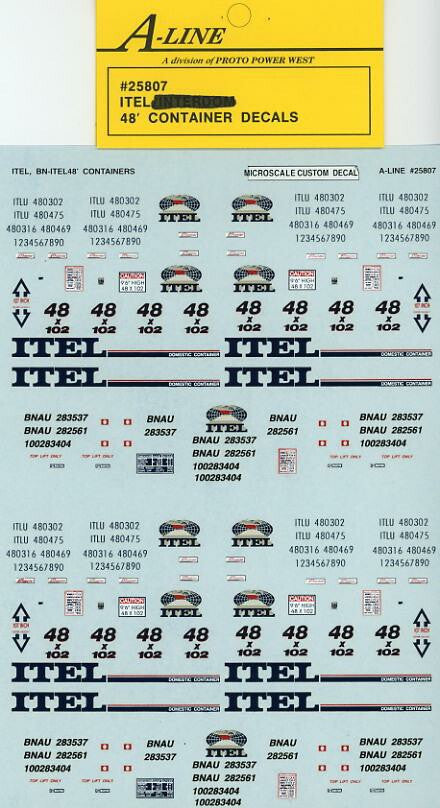 25807 - ITEL ,BN, ITEL 48 ft (White Containers - does 4-48 ft)