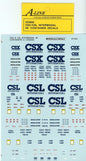 25809 - CSX,CSL Intermodal (white containers - does-4-48 ft)