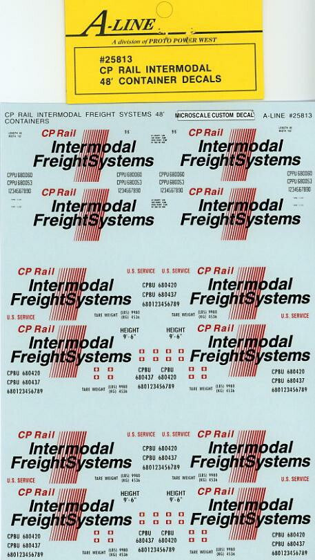 #25813 - CP Rail Intermodal (White Containers - does 6-48 ft)