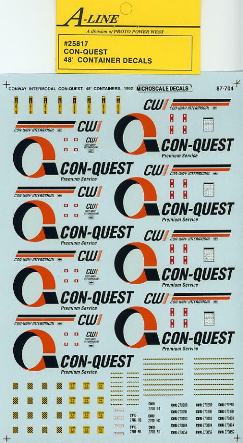 25817 - Con Quest (White Containers - does 4-48 ft)