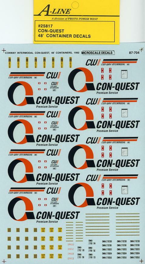 #25817 - Con Quest (White Containers - does 4-48 ft)