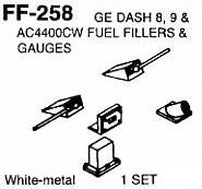 #DW-FF-258 GE DASH-8, 9 & AC4400CW FUEL FILLERS & GAUGES  1 SET