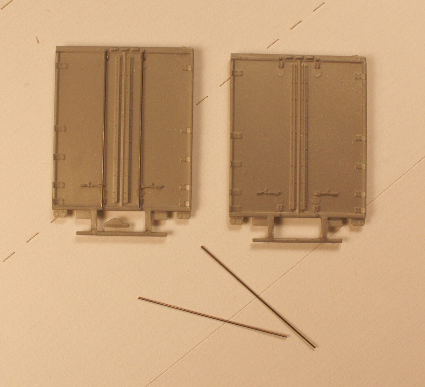 50171 - 2 door bar rear door (2 ea)  for 96" wide trailers (includes wire door rods)