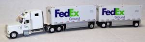 #T-SPT-3128 		Freightliner Coronado, 28 ft Doubles - FedEx