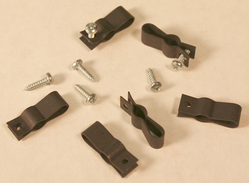 40052 - Clamps & Screws (Black) (6/Pkg)